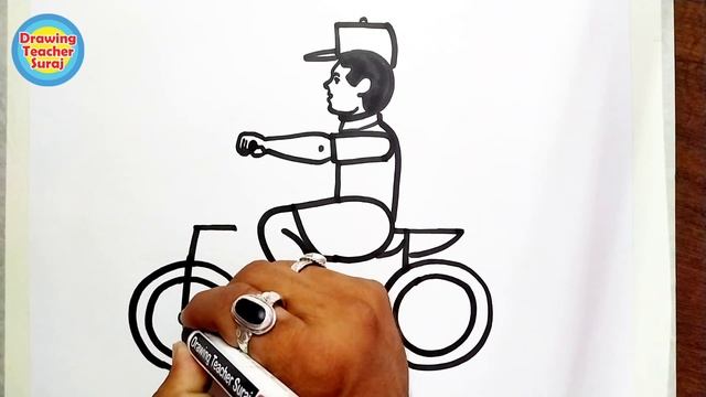 ? 5 5 5 5 into Cycle Rider Happy Boy Drawing..? смотреть онлайн