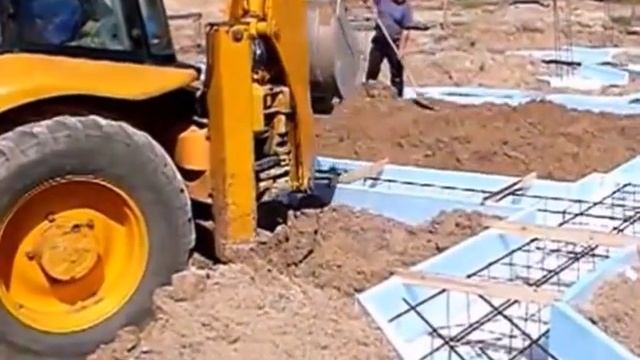 Фундамент ленточный. Без Гвоздей - Опалубка ЭППС. смотреть онлайн