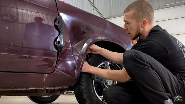 МЯТЫЙ ВАZ 2107 | РЕМОНТ ВМЯТИНЫ БЕЗ ПОКРАСКИ смотреть онлайн