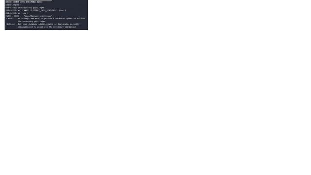 Databases: Execute privilege granted successfully, but I can't execute the procedure смотреть онлайн