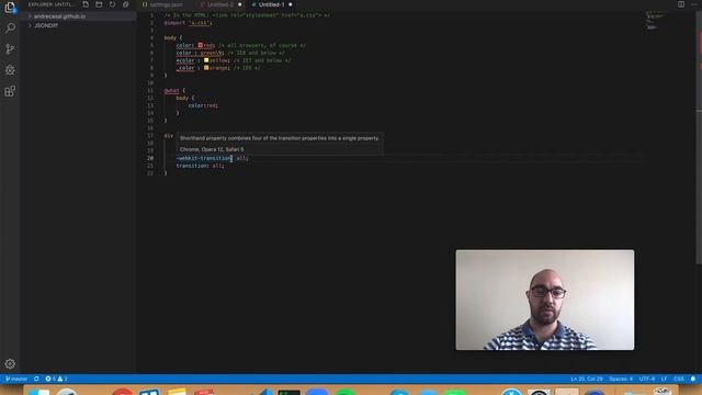 VS Code Setting: css.lint.vendorPrefix смотреть онлайн