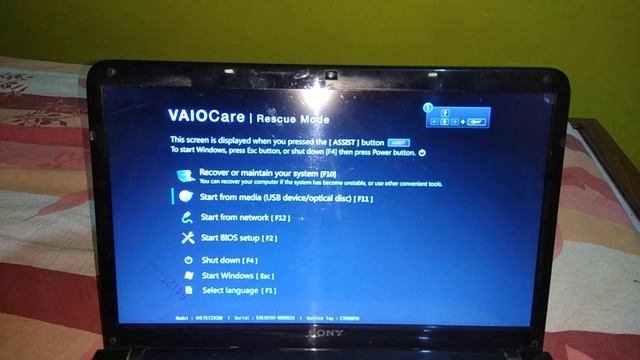 Sony Vaio Laptop Format or Boot Option...????? смотреть онлайн