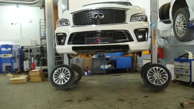 Самые большие тормоза под 20 колёса! Тюнинг тормозов Infiniti QX80 смотреть онлайн