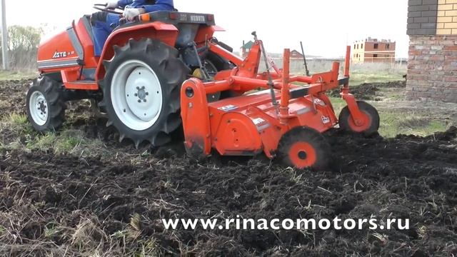Кубота А17DT- 11939 Вспашка целины почвофрезой! смотреть онлайн
