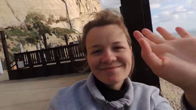 Израиль Роша никра вид на Средиземное море | Mediterranean Sea and Rosha Nikra Israel смотреть онлайн