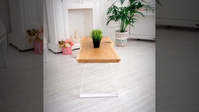 ЖУРНАЛЬНЫЙ СТОЛИК ИЗ СЛЭБА ДУБА. СТОЛ ИЗ МАССИВА ДЕРЕВА НА ЗАКАЗ ОТ @STOLIZMASSIVA смотреть онлайн