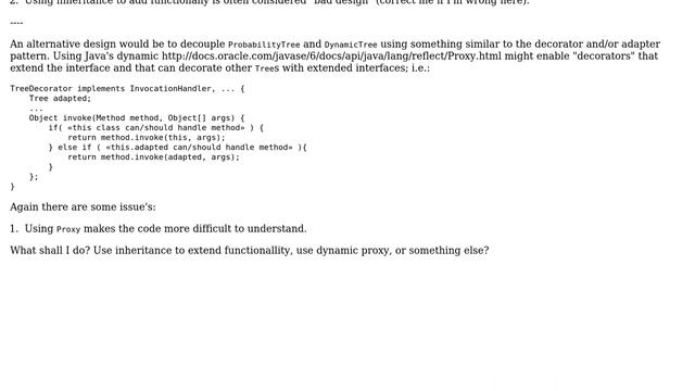 Software Engineering: Extend functionallity of a class: inheritance or java's dynamic proxy смотреть онлайн