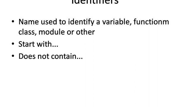identifiers in python||definition of python identifier and the naming conventions смотреть онлайн