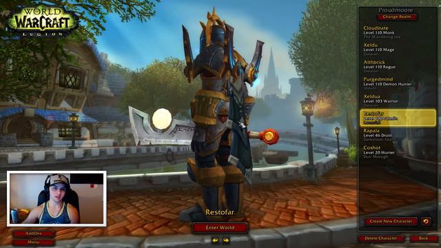 Legion: My WoW Character List! Level 110 | Patch 7.3.2 Update 2017 (World of Warcraft) смотреть онлайн