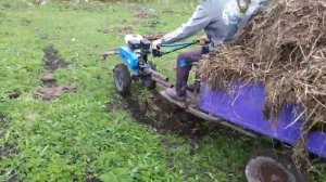 Мотоблок с прицепом