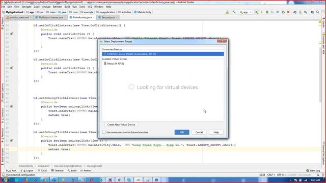 Android Studio Tutorial For Beginners - 25 | Event & Listener |Inner,Outer & Anonym (2019 Edition смотреть онлайн
