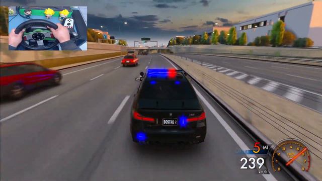 BMW M5 F90 Police Persuit | Assetto Corsa | Logitech G27 смотреть онлайн