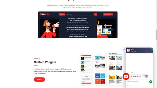 Netube - Viral Video Blog Magazine WordPress Theme смотреть онлайн