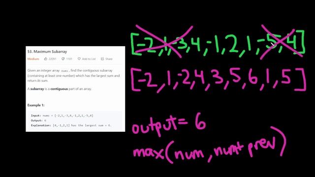 LeetCode Maximum Subarray | Dynamic Programming and D&C | Python смотреть онлайн