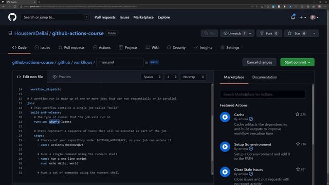 Getting started with Github Actions workflow смотреть онлайн
