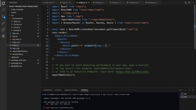 React Page Transitions With Framer Motion + React Router v6 (2023) смотреть онлайн
