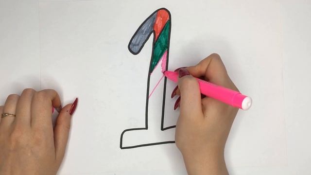 Drawing a picture of one |Нарисуй картинку числа |dessiner un nombre | ارسم صورة للفطر song for kid смотреть онлайн