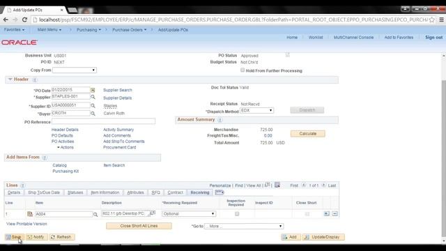 PeopleSoft - Requisition and Purchase Order смотреть онлайн