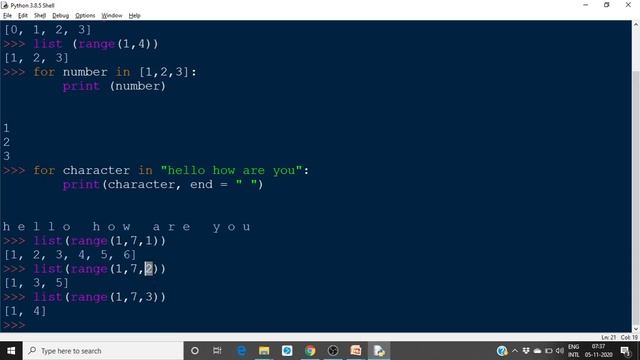 Python for Machine Learning – 8 - Control Statements – for loop (part 2) смотреть онлайн