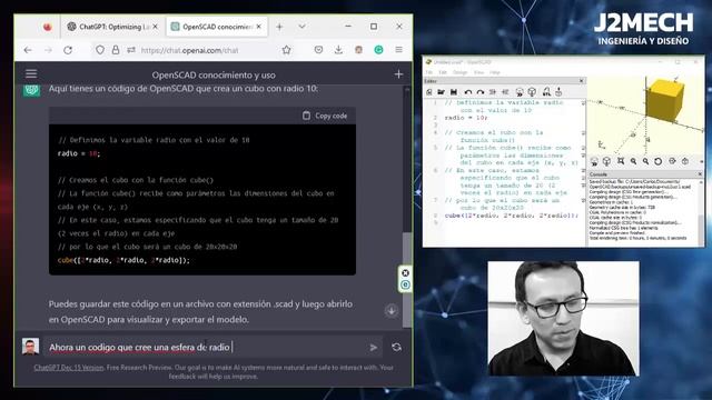 Probando inteligencia artificial para hacer modelos 3D paramétricos: ChatGPT + OpenSCAD смотреть онлайн