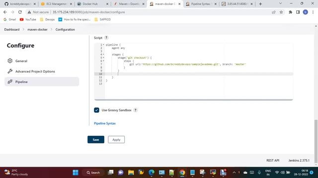 Dockerize Java Application and Integration with Jenkins || How to use git commit id as a docker tag смотреть онлайн