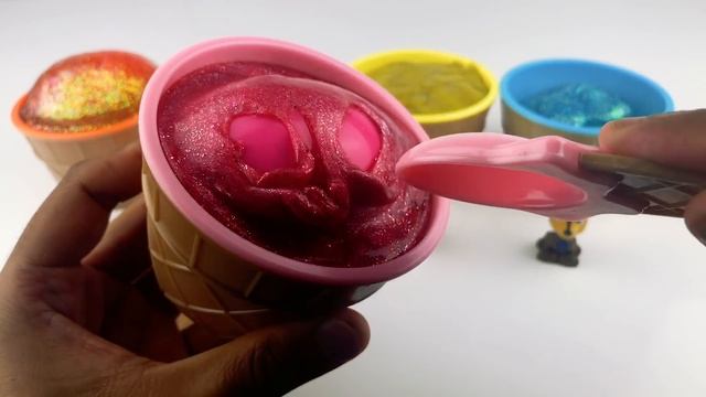 Paw Patrol Ice Cream Slime Surprise Eggs - Learn Colors смотреть онлайн