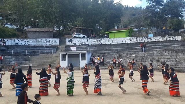 Folk Dance of Zeliang Naga / Kisama /Chaga Gadi festival. смотреть онлайн
