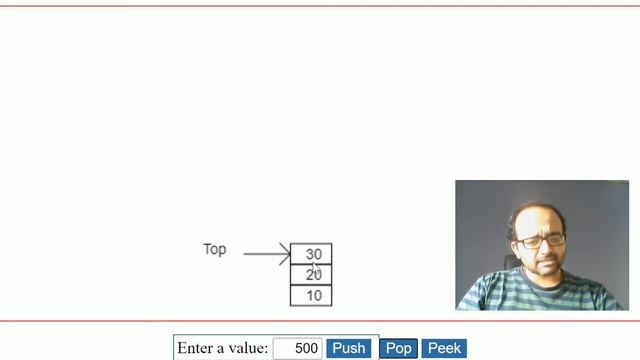 Push, Pop and Peek operations on Stack data structure. смотреть онлайн