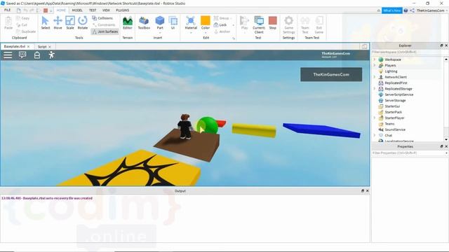 #Roblox Урок 2_9 Самостоятельная работа - Codim.online - школа программирования для детей 5-17 лет смотреть онлайн