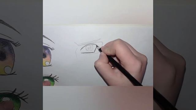 Рисуем глаза аниме + Наруто? / Draw anime eyes + Naruto ✨ смотреть онлайн