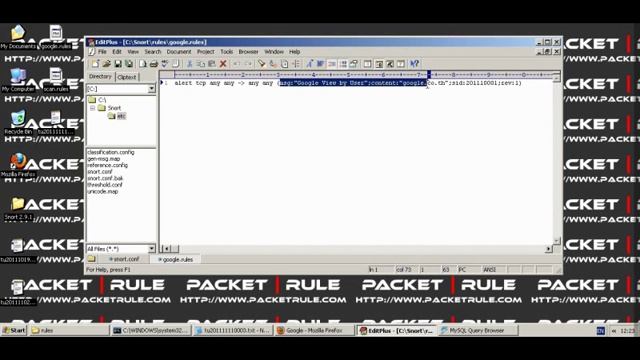 Snort Logging to MySQL Config (Snort 2.9.1) смотреть онлайн