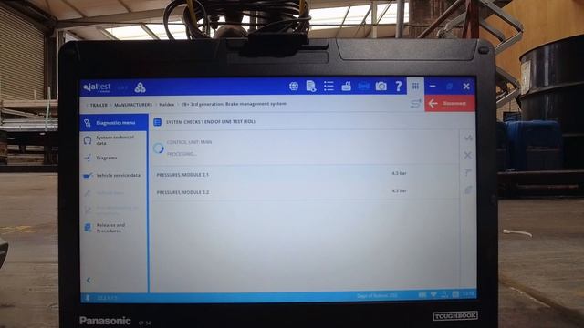 HALDEX TRAILER ECU VALVE JALTEST DIAGNOSTIC end of line testing part.2 смотреть онлайн