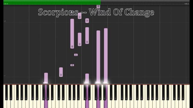 Scorpions -- Wind Of Change -- Piano Tutorial смотреть онлайн