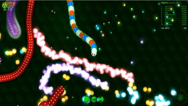 Wormax.io видео 100 лучших червячков веселая детская игра про червячков и гусениц от FGTV смотреть онлайн