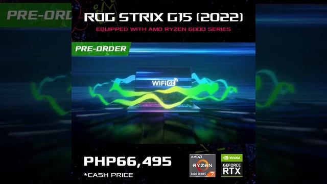 ASUS ROG Strix G513RC-HN016W (2022 model) AMD Ryzen 7 6800H 8GB RTX3050 512GBSSD G4 15.6" IPS 144H смотреть онлайн