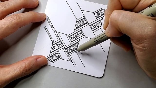Drawing Zentangle – Y-KNOT смотреть онлайн