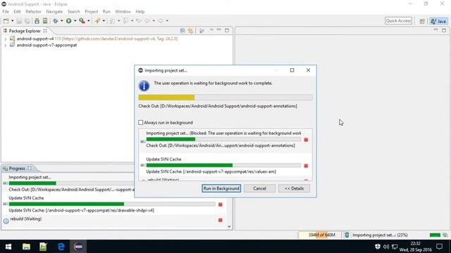 How to import Android libraries from GitHub/dandar3 into Eclipse workspace смотреть онлайн
