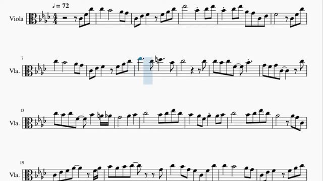 Viola Sheet Music: How to play Legend of Ashitaka (Princess Mononoke) by Joe Hisaishi смотреть онлайн