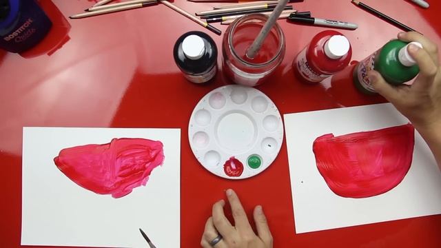 How To Paint A Watermelon (for super young artists) смотреть онлайн