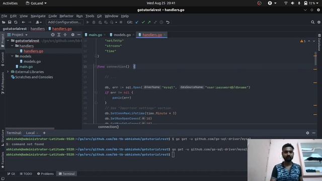 Create Mysql Database Connection and doing setup for the same in golang project смотреть онлайн