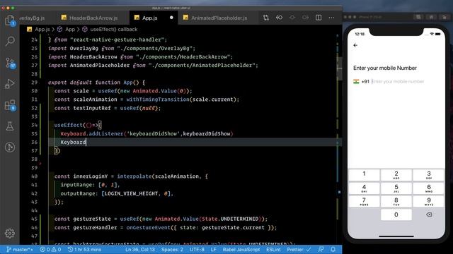 #6 Animated Uber Login - Keyboard | Professional Animations React Native смотреть онлайн