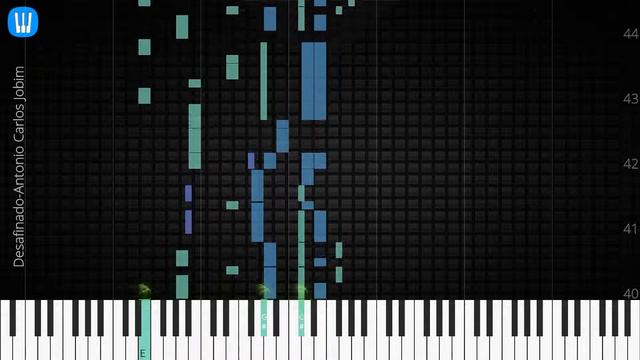 🎹 Desafinado, Antonio Carlos Jobim, Synthesia Piano Tutorial