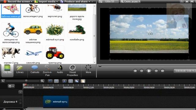 Камтазия  CamtasiaStudio  Анимация  Основные приемы