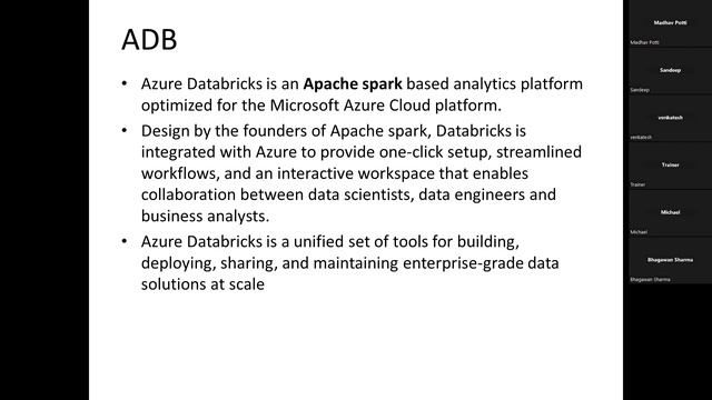 01 Azure Data Bricks Demo Part1- 24th May 2023 | Bhaskar Jogi | Go Online Trainings | 90000 75637 смотреть онлайн