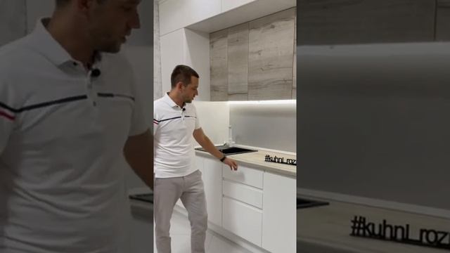 Белая кухня под потолок в Краснодаре смотреть онлайн