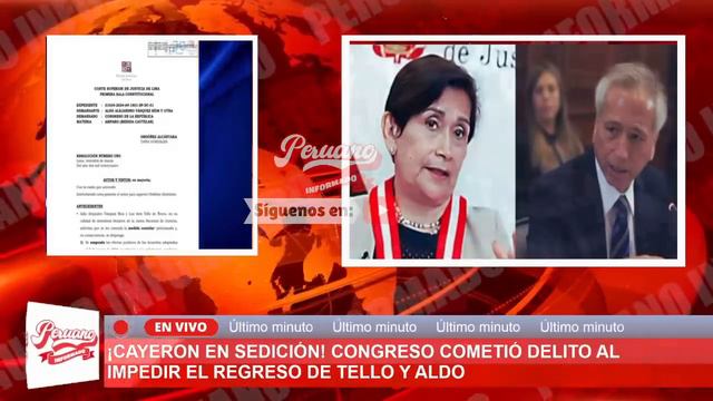 ¡CAYERON EN SEDICIÓN! CONGRESO COMETIÓ DELITO AL IMPEDIR EL REGRESO DE TELLO Y ALDO смотреть онлайн