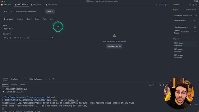 Node API con JWT (Json Web Token) смотреть онлайн