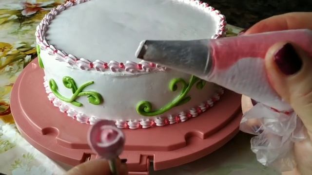 Торты . Украшение БЗК кремом. Cakes Decoration Protein Custard. смотреть онлайн