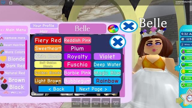 Trying on all of the colors in more colors! -Roblox Royal High School- смотреть онлайн