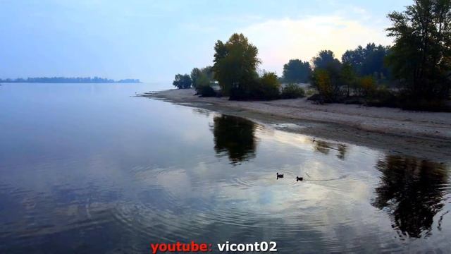 Черкаси, ранок над Дніпром, Кременчуцьке водосховище